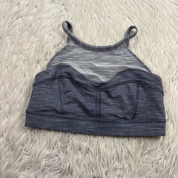 Prana Other - Prana Women's S Marled Gray Leily High Neck Pullover Sports Bra Yoga Barre